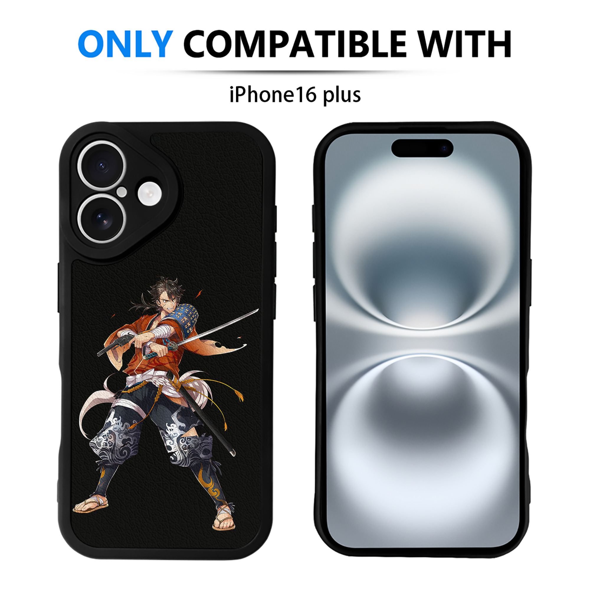 （画像用） 刀剣乱舞 Touken Ranbu 【iPhone 16シリーズ対応】シリコンスマホケース（レザー調） 材質：シリコン